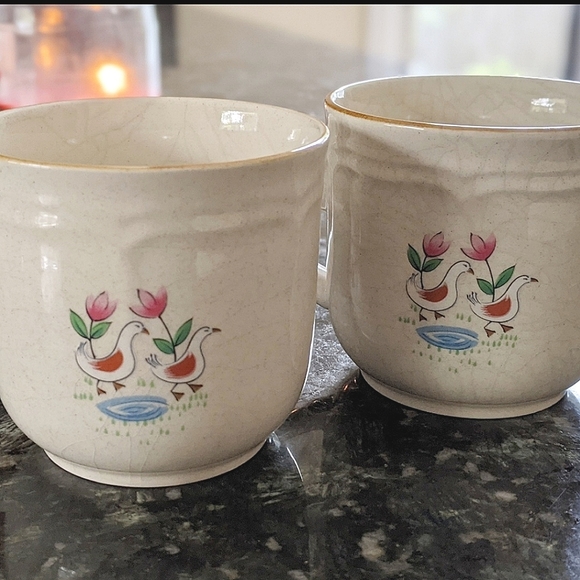 Vtg Int'l Heartland Stoneware Japan Cups - Picture 1 of 5